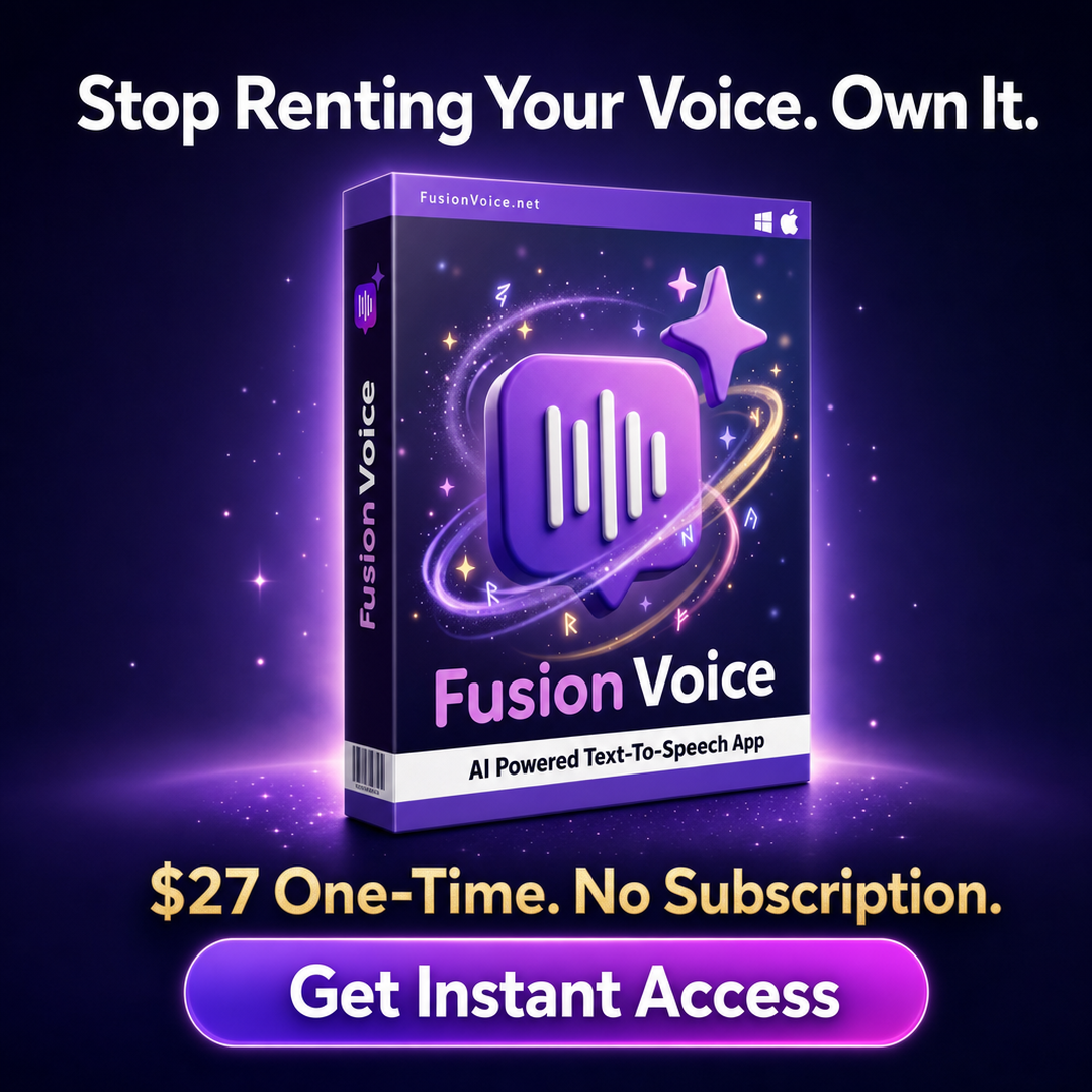 FusionVoice banner 1080x1080